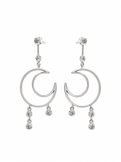 Orecchini Recarlo Donna in Oro Diamante 0.12 Ct AD 248/B - AD 248/B